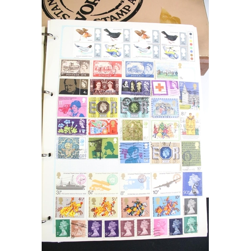 203 - A collection of mixed stamps within albums to include British, World and Commonwealth examples toget... 