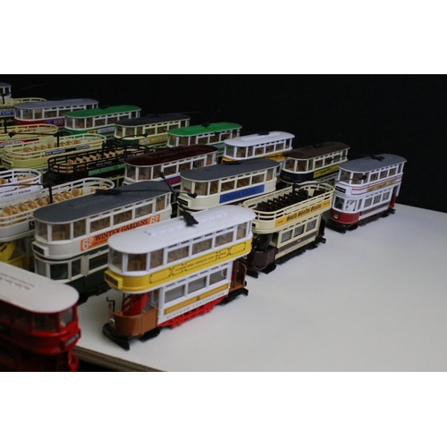 301 - Toys - Collection of 40 Corgi diecast model trams, ex