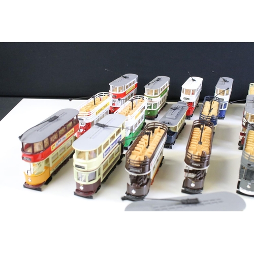 301 - Toys - Collection of 40 Corgi diecast model trams, ex