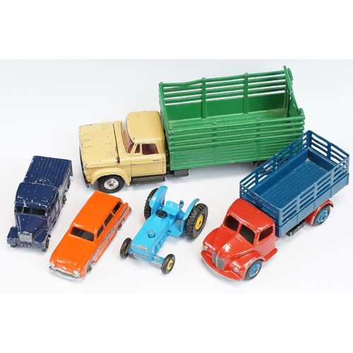 17 - Five mid 20th C diecast models to include Dinky featuring Dodge Farm Truck, Corgi Dodge Cattle Truck... 