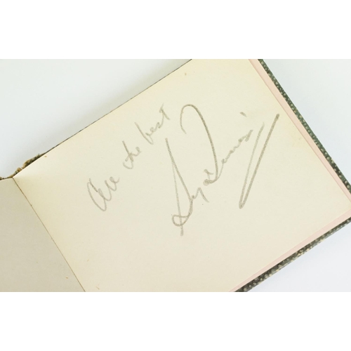 58 - Film Autographs - Book containing clear pen autographs of Stan Laurel and Oliver Hardy dated 26th Ma... 