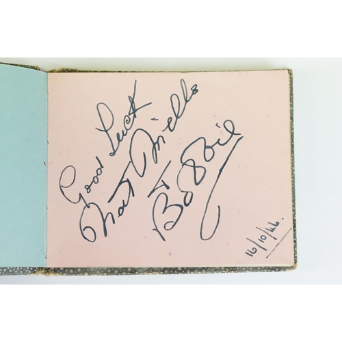 58 - Film Autographs - Book containing clear pen autographs of Stan Laurel and Oliver Hardy dated 26th Ma... 