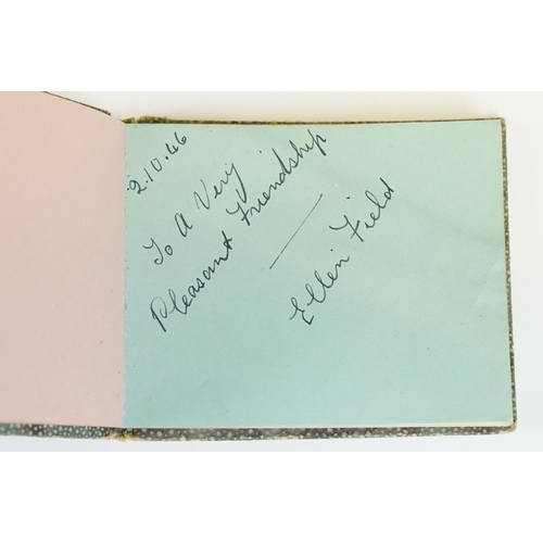 58 - Film Autographs - Book containing clear pen autographs of Stan Laurel and Oliver Hardy dated 26th Ma... 