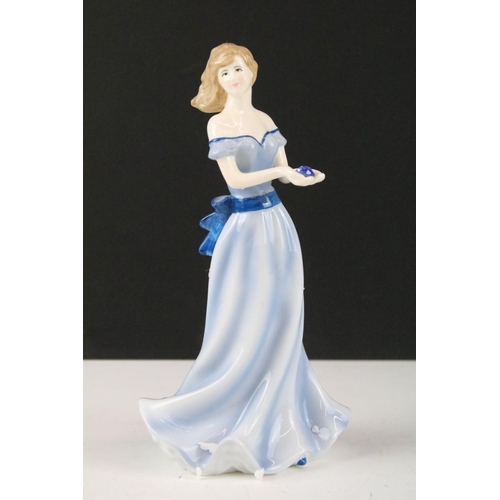 306 - Six boxed Royal Worcester porcelain figurines to include Special Day Bridesmaid, Emily (ltd edn), Sp... 