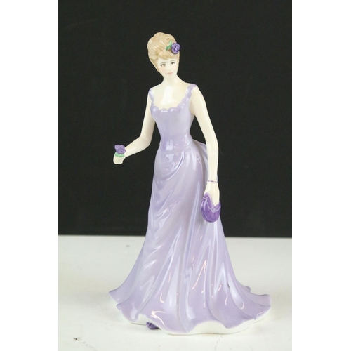 306 - Six boxed Royal Worcester porcelain figurines to include Special Day Bridesmaid, Emily (ltd edn), Sp... 