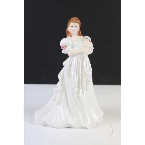 306 - Six boxed Royal Worcester porcelain figurines to include Special Day Bridesmaid, Emily (ltd edn), Sp... 