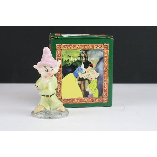 323 - Royal Doulton Walt Disney set of Snow White and the Seven Dwarfs porcelain figures to include Snow W... 