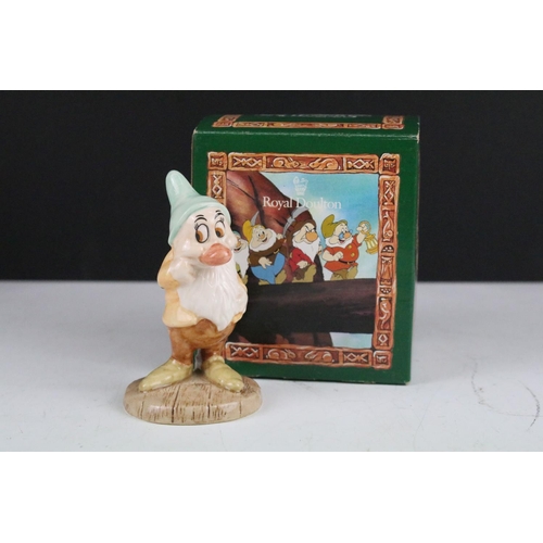 323 - Royal Doulton Walt Disney set of Snow White and the Seven Dwarfs porcelain figures to include Snow W... 