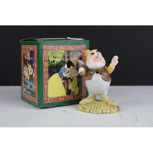 323 - Royal Doulton Walt Disney set of Snow White and the Seven Dwarfs porcelain figures to include Snow W... 