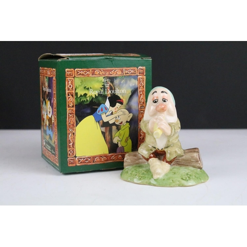 323 - Royal Doulton Walt Disney set of Snow White and the Seven Dwarfs porcelain figures to include Snow W... 