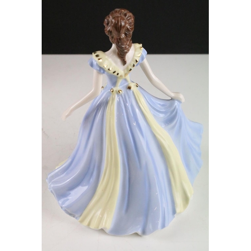 305 - Five boxed Coalport porcelain lady figurines to include A Spring Walk, Thinking of You, Olivia (limi... 