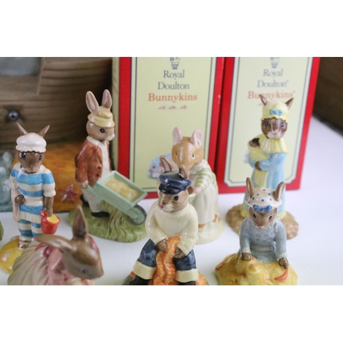 63 - Collection of 27 Royal Doulton Bunnykins figures to include Sightseer Bunnykins, Girl Skater Bunnyki... 