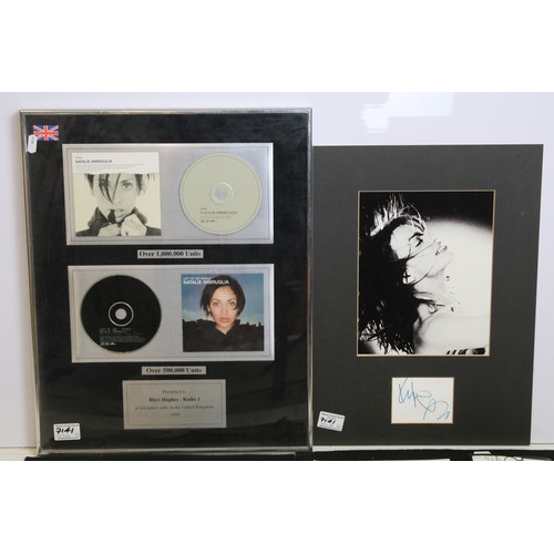 272 - Music Memorabilia & Autographs - 5 signed music presentations to include Kylie Minogue x 2, Pink, Br... 