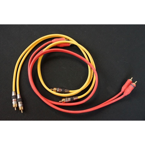 1624 - Hi-Fi - Quantity of hi-fi cables to include interconnects, power cables etc, 3 x Acrolink C-50 power... 