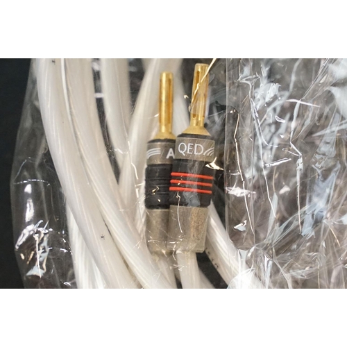 1624 - Hi-Fi - Quantity of hi-fi cables to include interconnects, power cables etc, 3 x Acrolink C-50 power... 