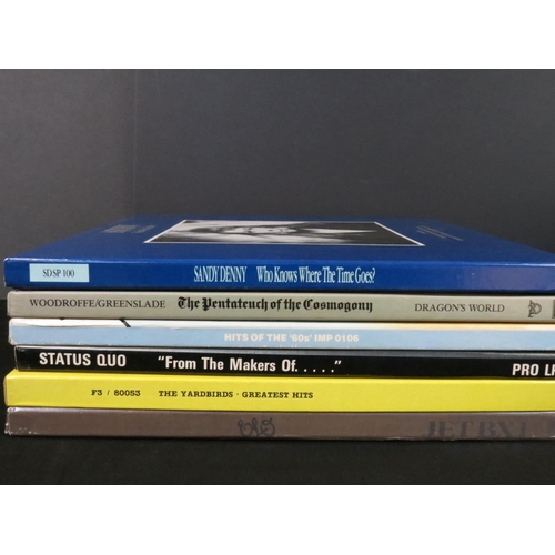 220 - Vinyl - 8 box sets to include Bob Dylan (CBS 66509), The Yardbirds (F3 80053), Status Quo (PRO LP1),... 