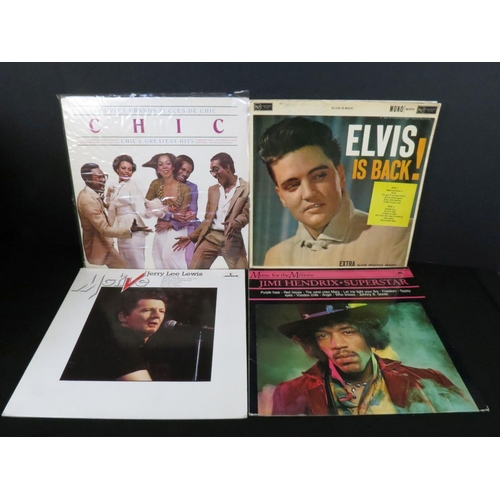 242 - Vinyl - Over 70 Rock & Pop LPs to include Elvis Presley, Bob Dylan, James Bond (soundtrack), The Fat... 