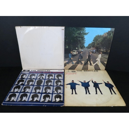 263 - Vinyl - 16 The Beatles LPs to include The White Album (mono, No.0125571, with poster and 4 photos, o... 