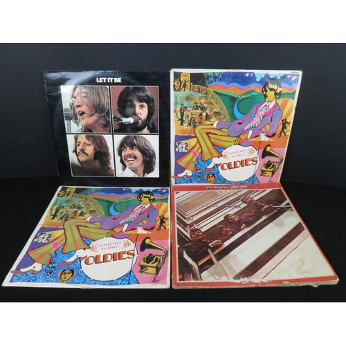 263 - Vinyl - 16 The Beatles LPs to include The White Album (mono, No.0125571, with poster and 4 photos, o... 