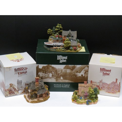 59 - 22 Boxed Lilliput Lane models to include Queen of Windermere (L2458 - with deeds), Oak Cottage, Cotm... 