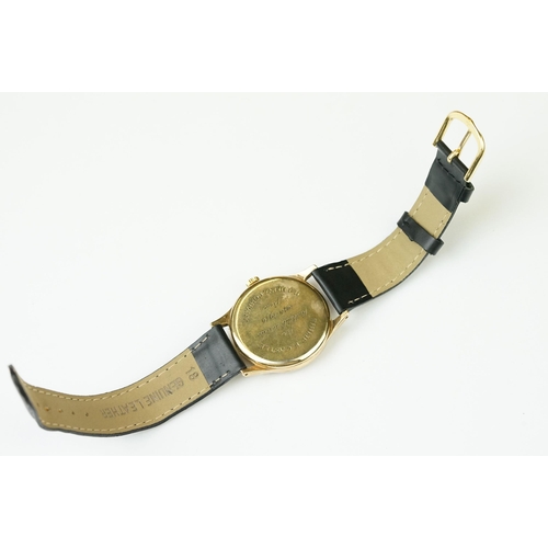 371 - A vintage gents Swiss made Omega 17 jewel 9ct gold cased wristwatch, cal.266, movement numbered 1447... 