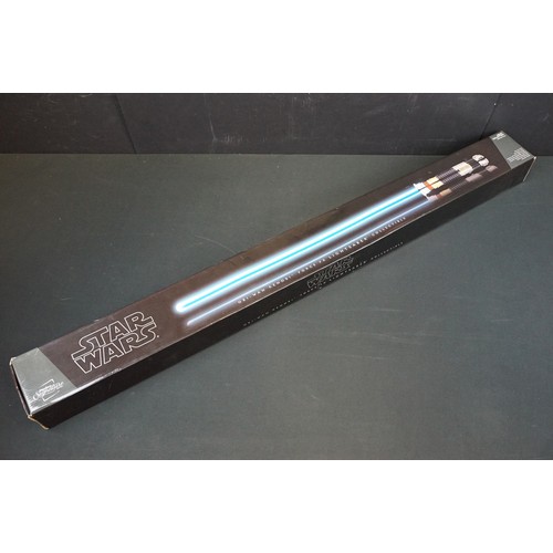 637 - Star Wars - Boxed Hasbro Signature Collectors Series Obi-Wan Kenobi Force FX Lightsaber Collectible,... 