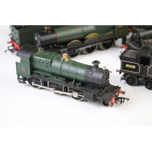 21 - Nine OO gauge locomotives to include Hornby Fairey Battle, Hornby Tangmere, Palitoy Mainline 0-6-0 2... 