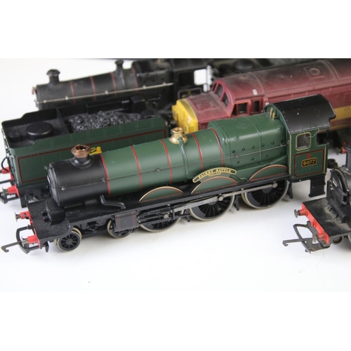 21 - Nine OO gauge locomotives to include Hornby Fairey Battle, Hornby Tangmere, Palitoy Mainline 0-6-0 2... 