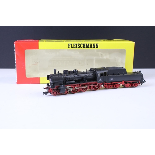 26 - Three boxed HO gauge locomotives to include Piko DB 0-10-0, Roco 43445 and Fleischmann 4162 plus ano... 