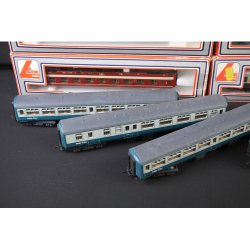 35 - Quantity of OO gauge model railway to include 4 x boxed Lima items of rolling stock, 7 x locomotives... 