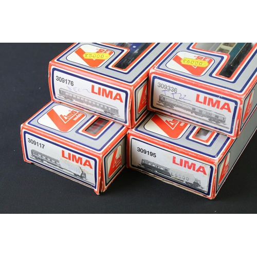 35 - Quantity of OO gauge model railway to include 4 x boxed Lima items of rolling stock, 7 x locomotives... 