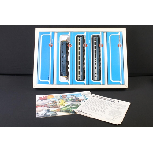 39 - Boxed Airfix OO gauge 54054-4 Inter-City train set complete with paperwork, boxed Hornby train set i... 