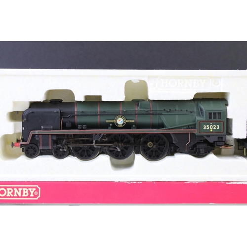 5 - Five boxed Hornby OO gauge locomotives to include R3005 BR 28XX 2845 weathered, R2551 BR 4-6-0 Castl... 