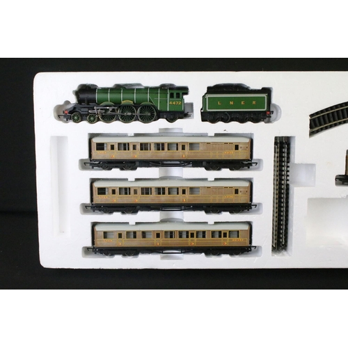 55 - Boxed Hornby OO gauge R1039 Flying Scotsman electric train set containing locomotive, rolling stock ... 