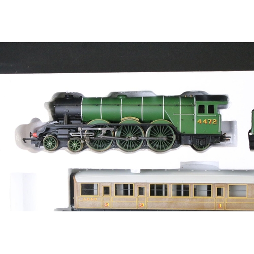 55 - Boxed Hornby OO gauge R1039 Flying Scotsman electric train set containing locomotive, rolling stock ... 