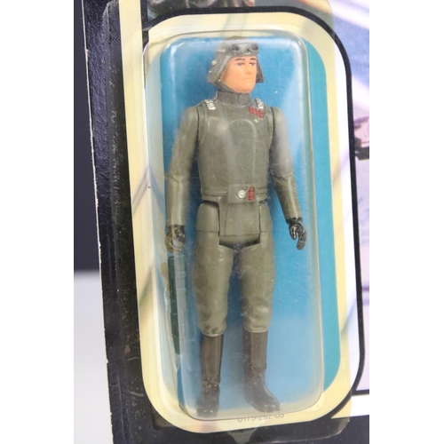 648 - Star Wars - Original carded Kenner Return Of The Jedi 77 Back AT-AT Commander figure, unpunched, sig... 