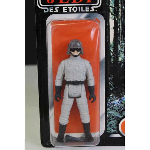 651 - Star Wars - Original carded Palitoy Return Of The Jedi Tri Logo 77 Back AT-ST Driver figure, unpunch... 