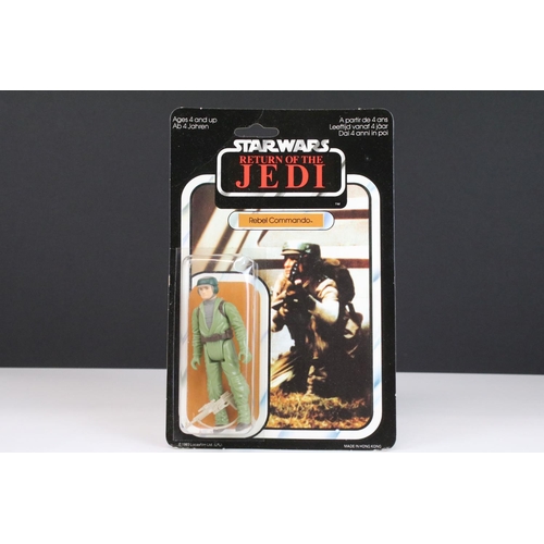 655 - Star Wars - Original carded Palitoy Return Of The Jedi Rebel Commando figure, punched, 65 back, crea... 