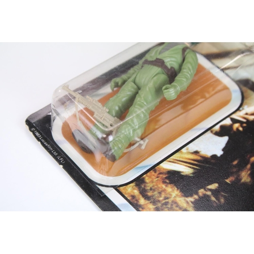 655 - Star Wars - Original carded Palitoy Return Of The Jedi Rebel Commando figure, punched, 65 back, crea... 