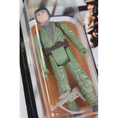 655 - Star Wars - Original carded Palitoy Return Of The Jedi Rebel Commando figure, punched, 65 back, crea... 