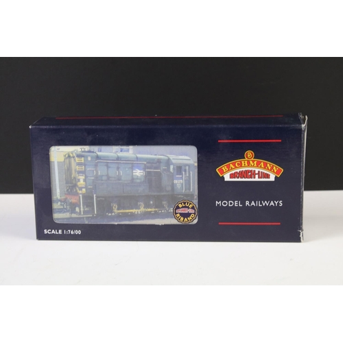 9 - Six boxed Bachmann OO gauge locomotives to include 31300 GWR green livery, 32-950 Standard Class 4MT... 