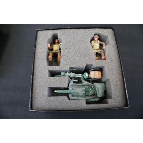 342 - Seven boxed Britains Premier Series metal figure sets to include 8918 13 PDR; Gun Of The R.H.A. With... 