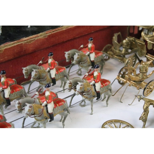 426 - Boxed Britains No. 1470 State Coronation Coach set with 8 x Royal horses and Golden State Coach, all... 