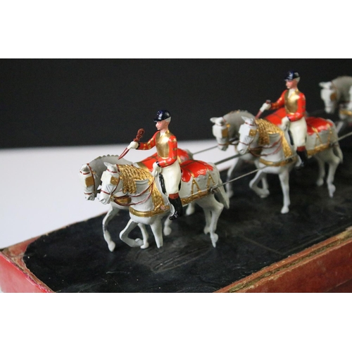 426 - Boxed Britains No. 1470 State Coronation Coach set with 8 x Royal horses and Golden State Coach, all... 