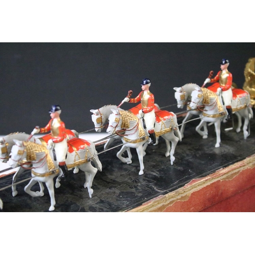 426 - Boxed Britains No. 1470 State Coronation Coach set with 8 x Royal horses and Golden State Coach, all... 