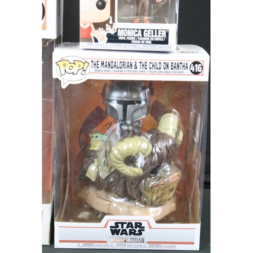 498 - Quantity of TV related toys to include 4 x boxed Funko Pop figures featuring Star Wars The Mandalori... 