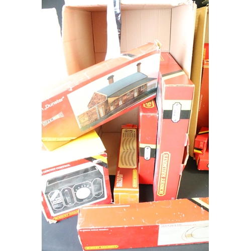 88 - Large collection of OO gauge model railway accessories to include 20 x boxed Hornby items featuring ... 