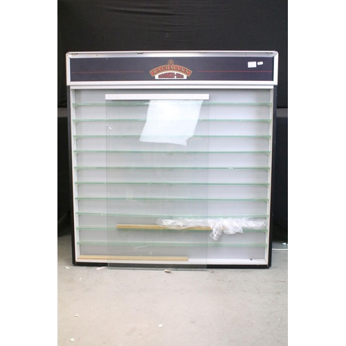 94A - Advertising - Large Bachmann advertising shop display cabinet with 10 x perspex display shelves with... 