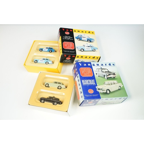 121 - 28 Boxed / cased Vanguards diecast models to include VA5005, VA00517, VA5006, VA21000, VA5008, VA500... 