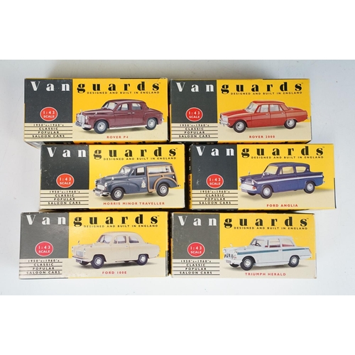 123 - 26 Boxed Vanguards diecast models to include VA5005, VA01124, VA04111, VA04405, VA07900, VA05205, VA... 